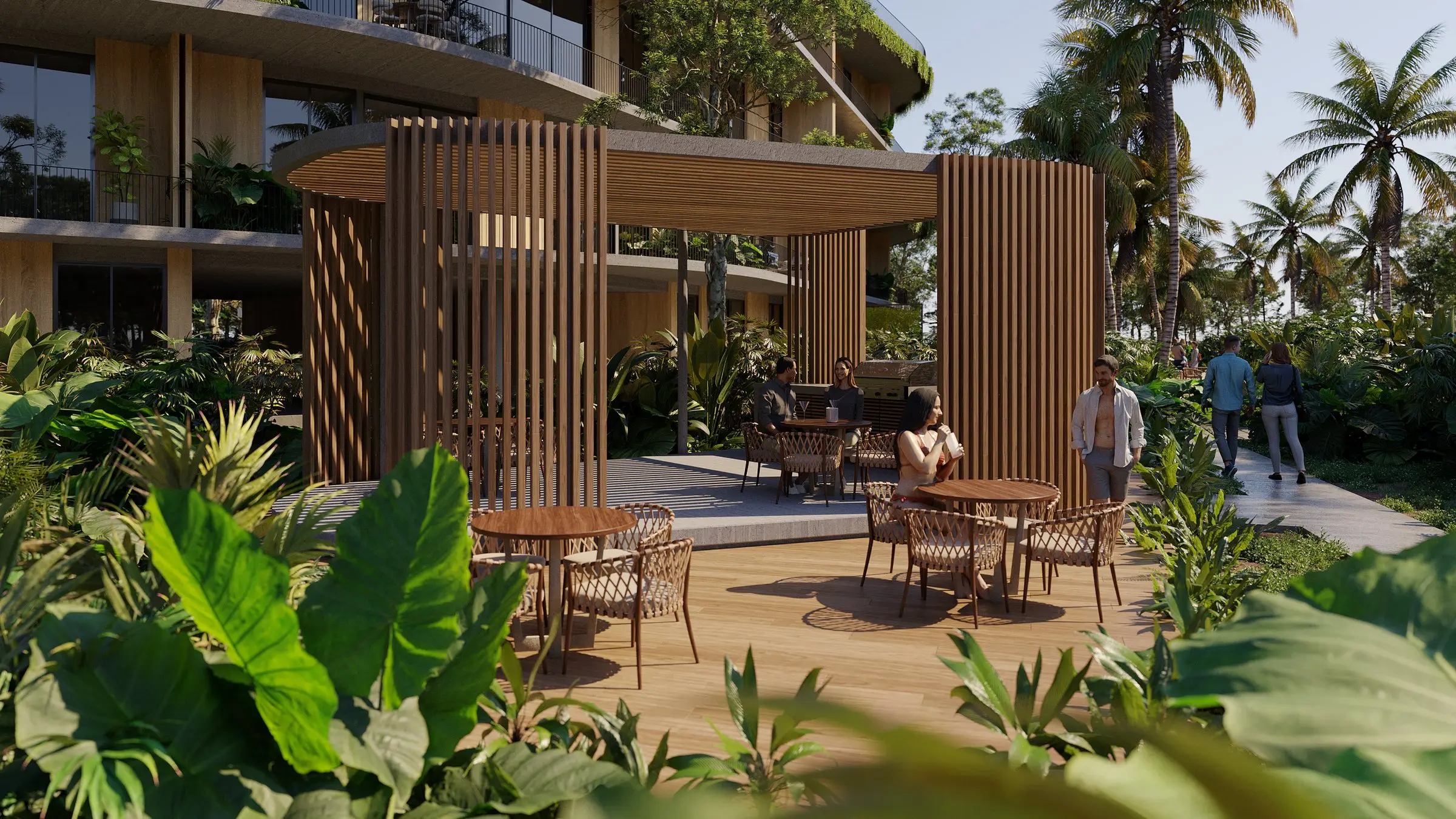 Gazebo y zona BBQ